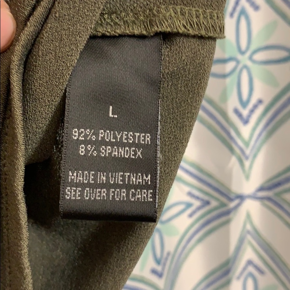 Olive green tank top/blouse - Picture 6 of 6